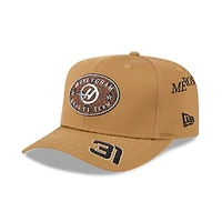Men's New Era Esteban Ocon Brown Haas F1 Team Austin Race Special 9FIFTY Snapback Hat