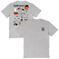 Women's Vive La Fete Heather Gray Germany National Team Impressions Artwork T-Shirt
