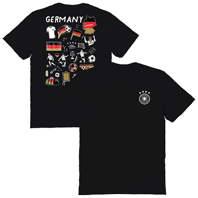 Women's Vive La Fete Black Germany National Team Impressions Artwork T-Shirt