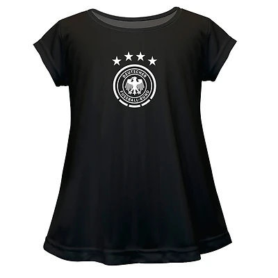 Girls Toddler Vive La Fete Black Germany National Team Color Badge A-Line Top