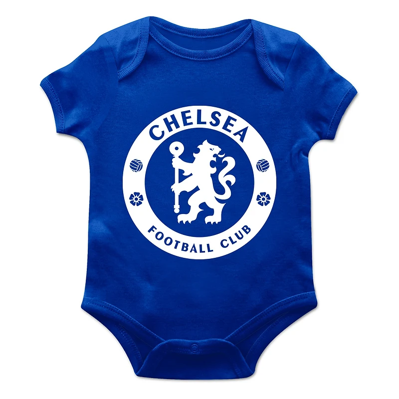 Infant Vive La Fete Blue Chelsea Color Badge Bodysuit