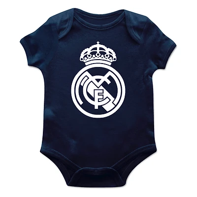 Infant Vive La Fete Navy Real Madrid Color Badge Bodysuit
