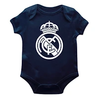 Infant Vive La Fete Navy Real Madrid Color Badge Bodysuit