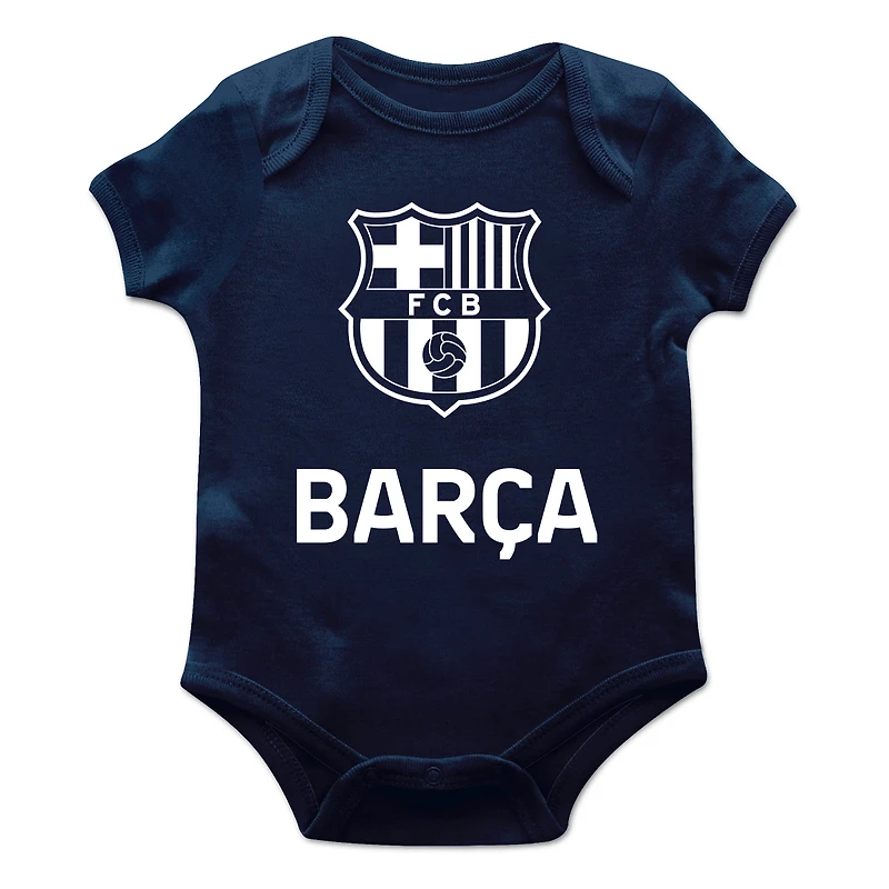 Infant Vive La Fete Navy Barcelona Color Badge Bodysuit