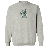 Women's Vive La Fete Heather Gray Mexico National Team Color Badge Pullover Sweatshirt