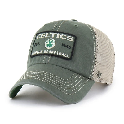 Men's '47 Kelly Green/Tan Boston Celtics Wabash Patch Clean Up Adjustable Hat