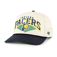 Men's '47 Cream/Navy Indiana Pacers Pomona Two-Tone Rope Hitch Adjustable Hat