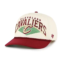 Men's '47 Cream/Wine Cleveland Cavaliers Pomona Two-Tone Rope Hitch Adjustable Hat