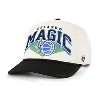 Men's '47 Cream/Black Orlando Magic Pomona Two-Tone Rope Hitch Adjustable Hat