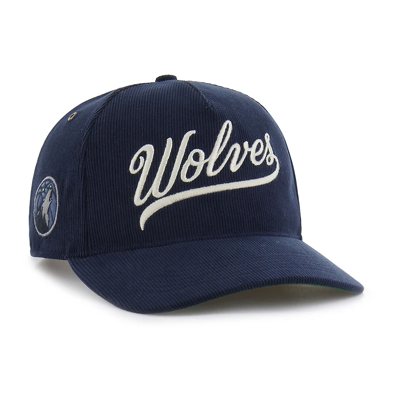 Men's '47 Navy Minnesota Timberwolves Golden Age Relaxed Corduroy Hitch Adjustable Hat