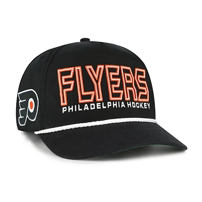 Men's '47 Black Philadelphia Flyers Byline Hitch Adjustable Hat