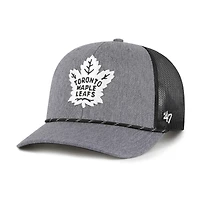 Men's '47  Gray Toronto Maple Leafs Carbon Rope Trucker Adjustable Hat