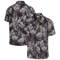Men's Tommy Bahama  Black Tennessee Volunteers Coast Nuevo Fronds Camp Button-Up Top