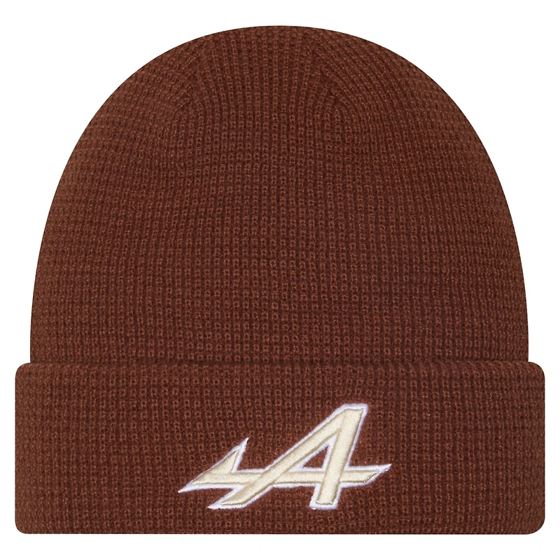 Men's New Era  Brown Alpine Waffle Cuffed Knit Hat
