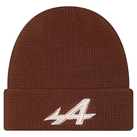 Men's New Era  Brown Alpine Waffle Cuffed Knit Hat