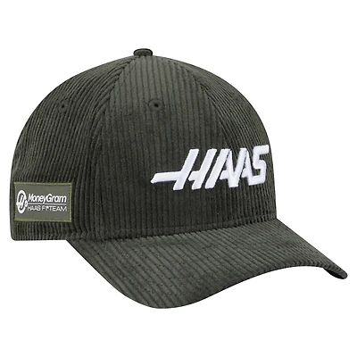 Men's New Era  Green Haas F1 Team Corduroy 9FORTY Adjustable Hat