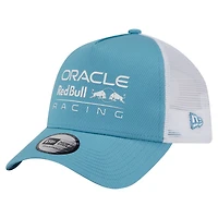 Men's New Era  Light Blue Red Bull Racing E-Frame Trucker Adjustable Hat