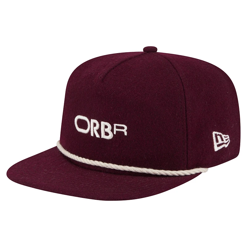 Men's New Era Burgundy Red Bull Racing Wool Rope 19TWENTY Snapback Hat
