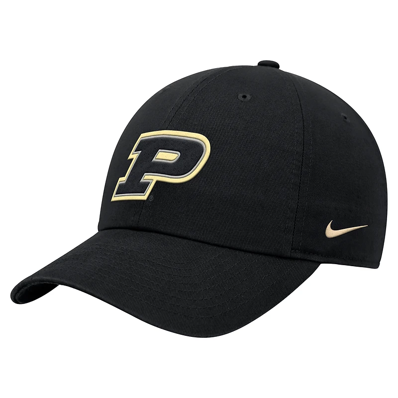 Men's Nike Black Purdue Boilermakers Club Adjustable Hat