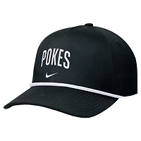 Men's Nike Black Oklahoma State Cowboys Rise Adjustable Hat