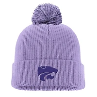 Men's Nike Light Purple Kansas State Wildcats Tonal Peak Cuffed Knit Hat with Pom