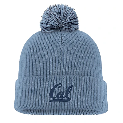Men's Nike Blue Cal Bears Tonal Peak Cuffed Knit Hat with Pom