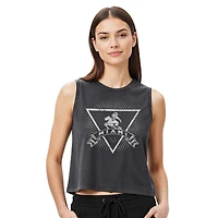 Women's Concepts Sport  Charcoal Miami Hurricanes Distressed Market French Terry Tank Top