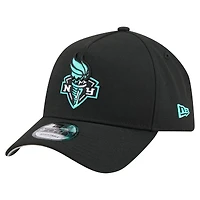 Unisex New Era  Black New York Liberty Core Logo A-Frame 9FORTY Adjustable Hat