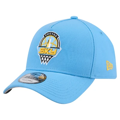 Unisex New Era  Light Blue Chicago Sky Core Logo A-Frame 9FORTY Adjustable Hat