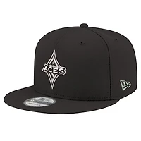 Unisex New Era Black Las Vegas Aces Logo 9FIFTY Snapback Hat