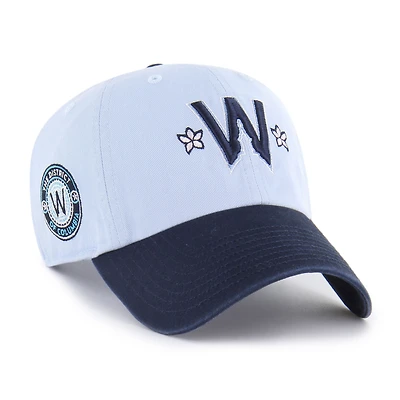 Men's '47  Light Blue Washington Nationals 2025 City Connect Clean Up Adjustable Hat