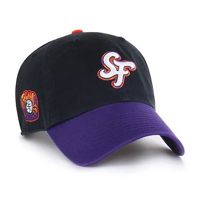 Men's '47  Black San Francisco Giants 2025 City Connect Clean Up Adjustable Hat