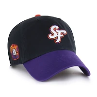 Men's '47  Black San Francisco Giants 2025 City Connect Clean Up Adjustable Hat