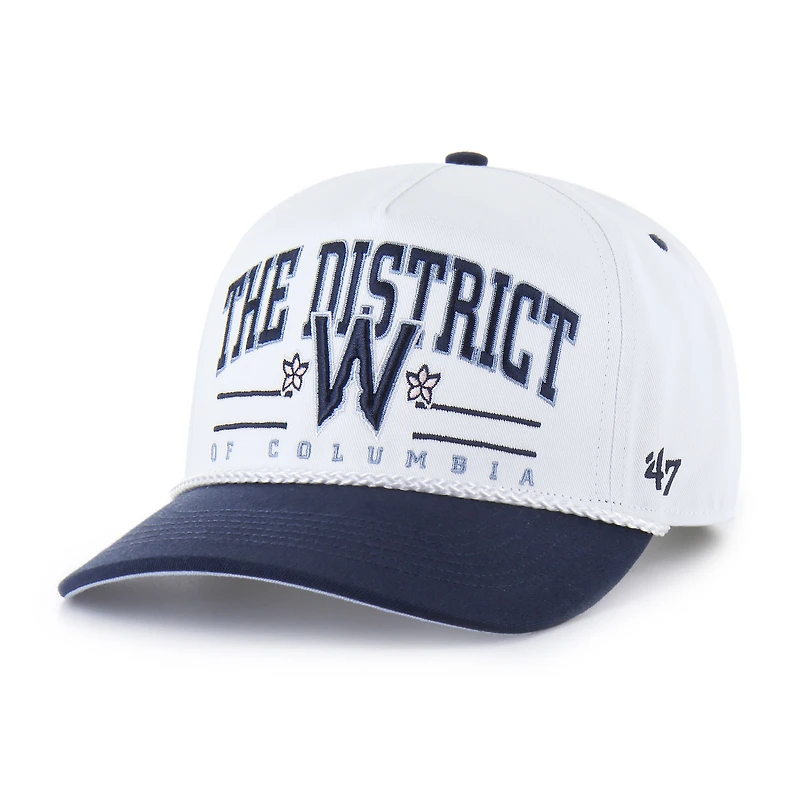 Men's '47  White Washington Nationals City Connect Roscoe Hitch Adjustable Hat