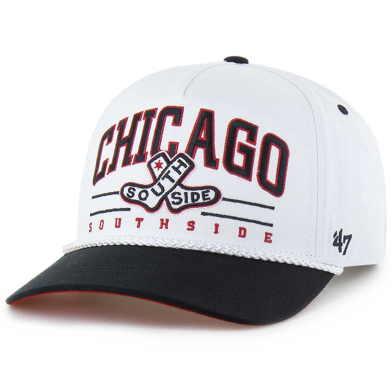 Men's '47 White Chicago White Sox City Connect Roscoe Rope Hitch Adjustable Hat