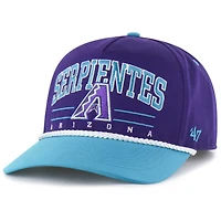 Men's '47  Purple Arizona Diamondbacks City Connect Roscoe Rope Hitch Adjustable Hat
