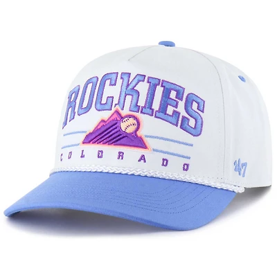 Men's '47 White Colorado Rockies City Connect Roscoe Rope Hitch Adjustable Hat