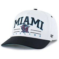 Men's '47  White Miami Marlins City Connect Roscoe Rope Hitch Adjustable Hat