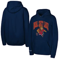 Youth Mitchell & Ness  Navy Real Salt Lake Mascot Break Out Pullover Hoodie