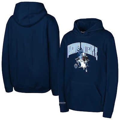 Youth Mitchell & Ness  Navy Vancouver Whitecaps FC Mascot Break Out Pullover Hoodie