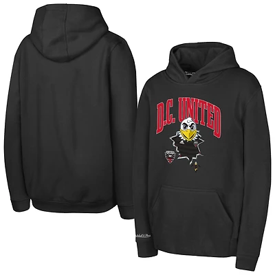 Youth Mitchell & Ness  Black D.C. United Mascot Break Out Pullover Hoodie