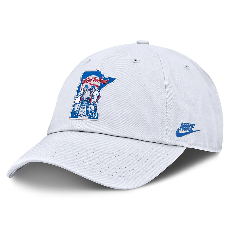 Men's Nike White Minnesota Twins Cooperstown Collection Club Adjustable Hat