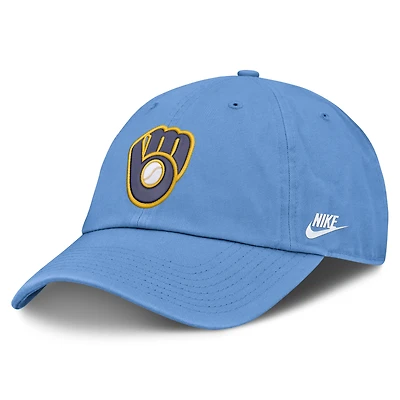 Men's Nike Light Blue Milwaukee Brewers Cooperstown Collection Club Adjustable Hat