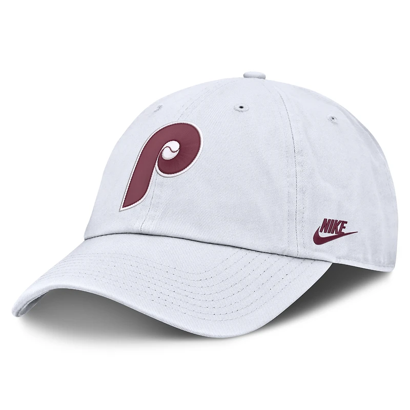 Men's Nike White Philadelphia Phillies Cooperstown Collection Club Adjustable Hat