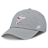 Men's Nike Gray Cincinnati Reds Cooperstown Collection Club Adjustable Hat