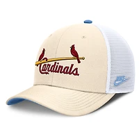 Men's Nike  Natural St. Louis Cardinals Cooperstown Collection Dri-FIT Rise Trucker Adjustable Hat