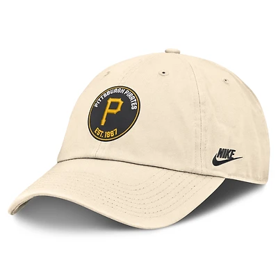 Men's Nike Natural Pittsburgh Pirates Cooperstown Collection Club Adjustable Hat