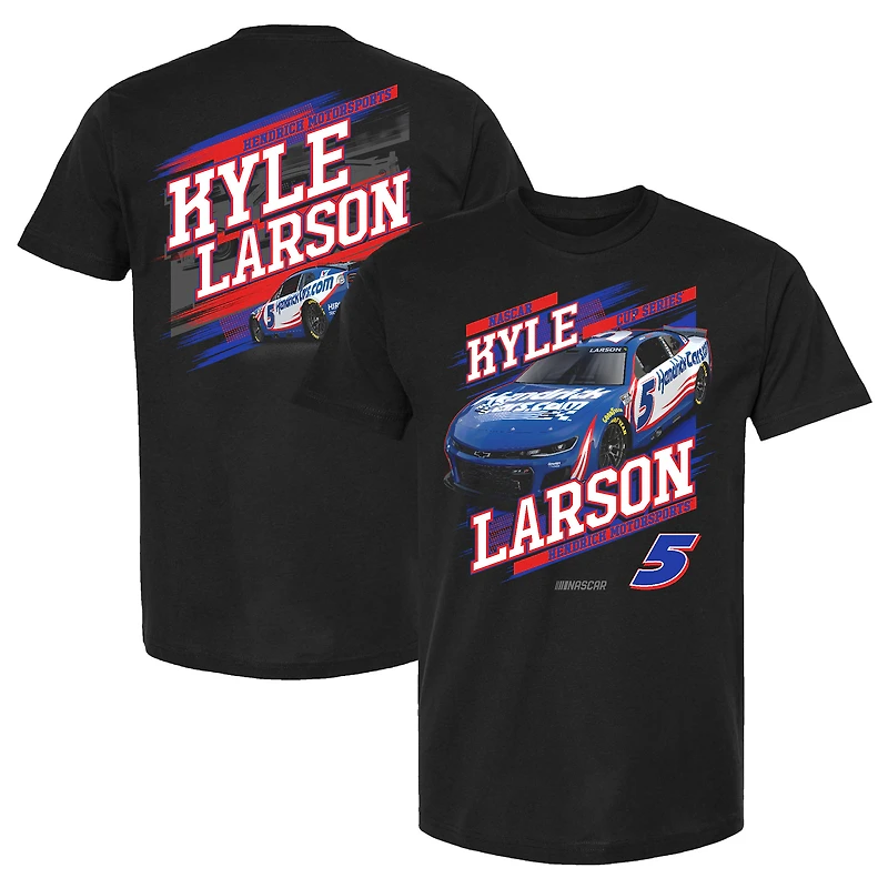 Men's Hendrick Motorsports Team Collection Black Kyle Larson HendrickCars.com Car T-Shirt