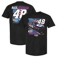 Men's Hendrick Motorsports Team Collection Black Alex Bowman Ally Patriotic Car T-Shirt