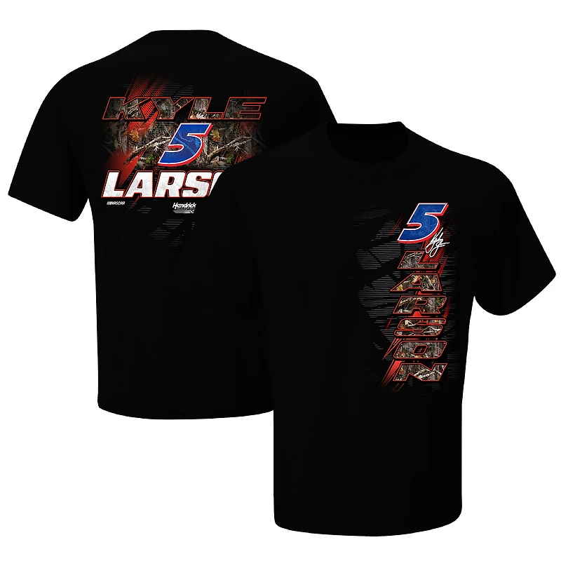 Men's Hendrick Motorsports Team Collection Black Kyle Larson Camo T-Shirt